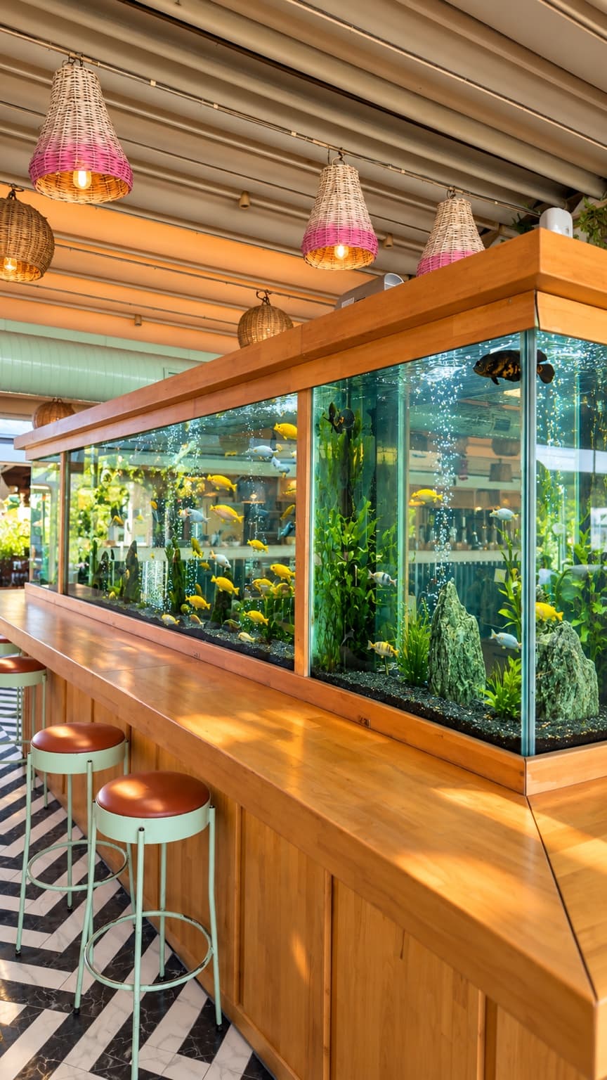 Deniz manzaralı salon — Marinaya karşı oturma